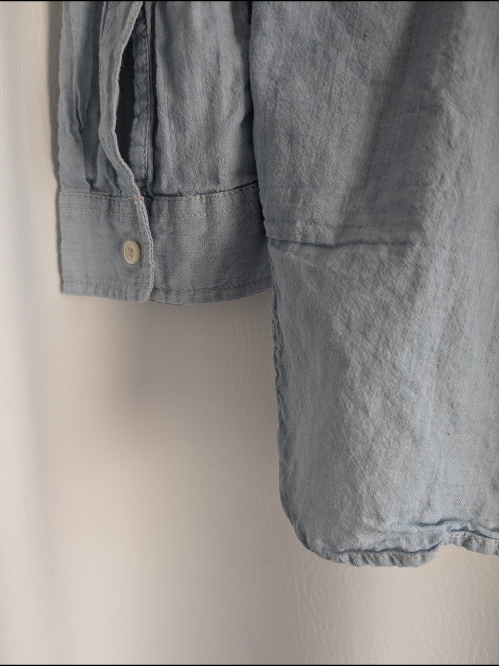 Ralph Lauren Denim & Supply Light Blue Boyfriends Cotton Button-Up Shirt - XL - Picture 9 of 12